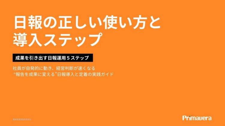 日報の正しい使い方と導入ステップ